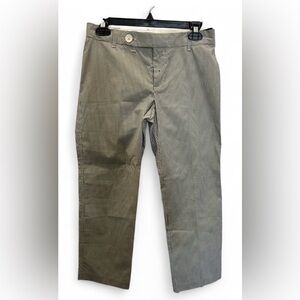 GAP Black and White Striped Tab Front Cropped Pants Size 2 New with tags